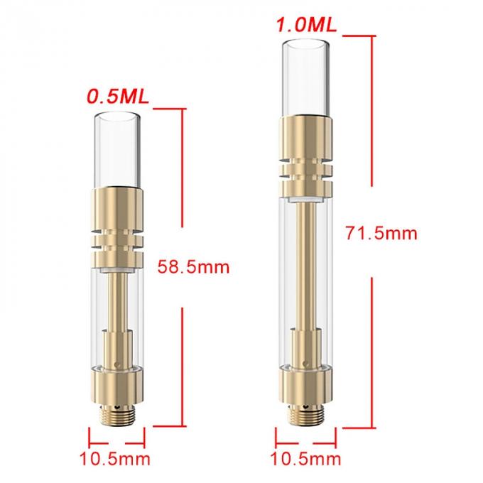 κασέτα 1000mg CBD Vape - Metal+Ceramic+Glass, ακίνδυνη για τα παιδιά λειτουργία κλειδαριών